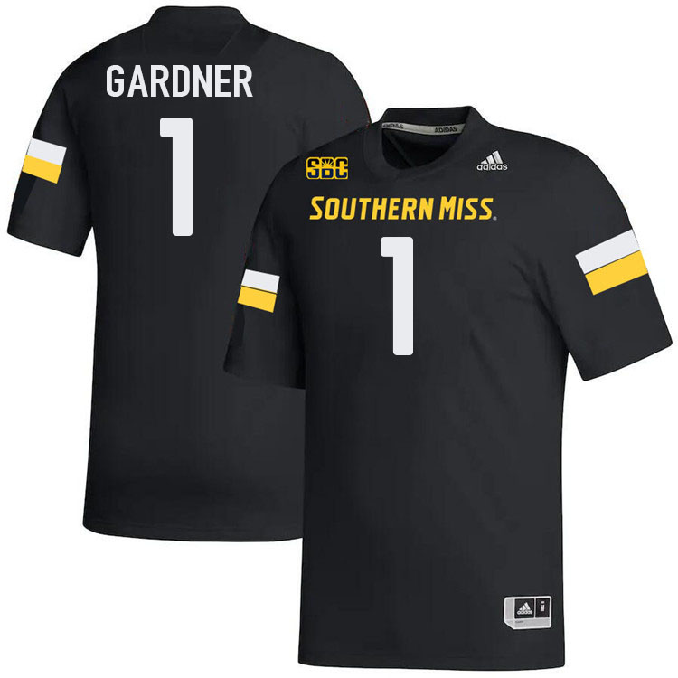 Southern Miss Golden Eagles #1 Denzel Gardner Jersey Football Uniforms-Black